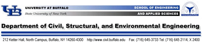University at Buffalo, Departement of Civil, Structural, and Environmental Engineering